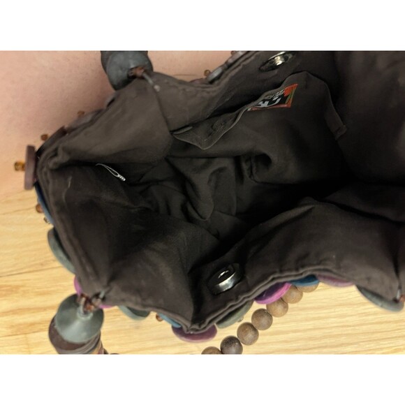 CeBu Beaded Art Signature Collection Boho Purse hand Bag Purple Y2K - Picture 4 of 4